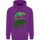 Chameleoff Chameleon Funny Off On Childrens Kids Hoodie Purple