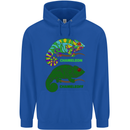 Chameleoff Chameleon Funny Off On Childrens Kids Hoodie Royal Blue