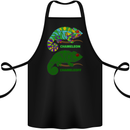Chameleoff Chameleon Funny Off On Cotton Apron 100% Organic Black