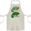 Chameleoff Chameleon Funny Off On Cotton Apron 100% Organic Natural