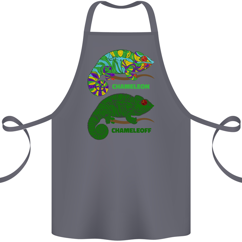 Chameleoff Chameleon Funny Off On Cotton Apron 100% Organic Steel