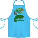 Chameleoff Chameleon Funny Off On Cotton Apron 100% Organic Turquoise