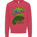 Chameleoff Chameleon Funny Off On Kids Sweatshirt Jumper Heliconia