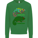 Chameleoff Chameleon Funny Off On Kids Sweatshirt Jumper Irish Green