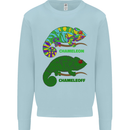 Chameleoff Chameleon Funny Off On Kids Sweatshirt Jumper Light Blue
