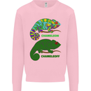 Chameleoff Chameleon Funny Off On Kids Sweatshirt Jumper Light Pink