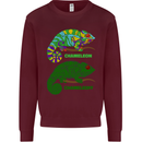 Chameleoff Chameleon Funny Off On Kids Sweatshirt Jumper Maroon