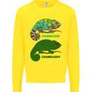 Chameleoff Chameleon Funny Off On Kids Sweatshirt Jumper Yellow