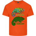 Chameleoff Chameleon Funny Off On Kids T-Shirt Childrens Orange