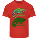 Chameleoff Chameleon Funny Off On Kids T-Shirt Childrens Red
