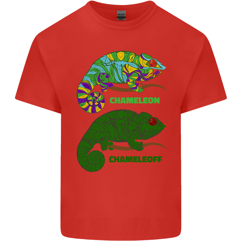Chameleoff Chameleon Funny Off On Kids T-Shirt Childrens Red