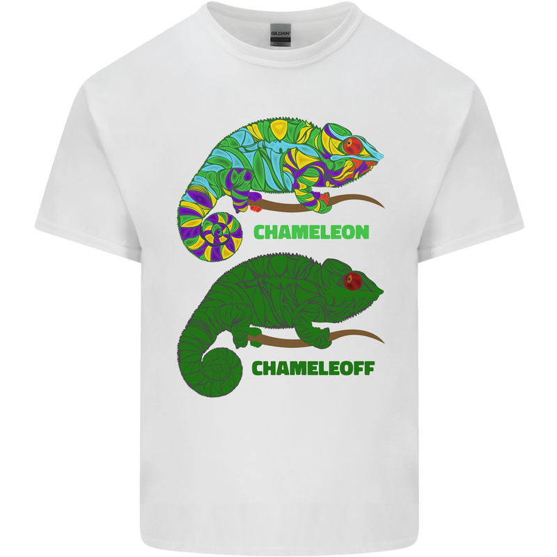 Chameleoff Chameleon Funny Off On Kids T-Shirt Childrens White