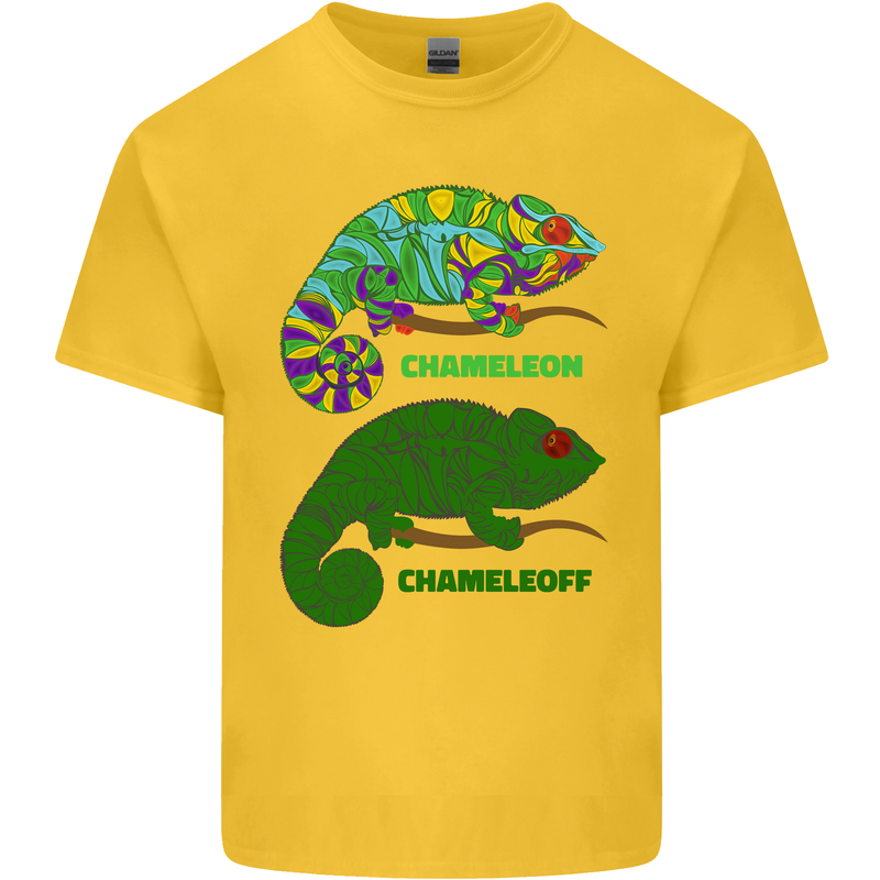 Chameleoff Chameleon Funny Off On Kids T-Shirt Childrens Yellow