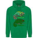 Chameleoff Chameleon Funny Off On Mens 80% Cotton Hoodie Irish Green