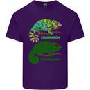 Chameleoff Chameleon Funny Off On Mens Cotton T-Shirt Tee Top Purple