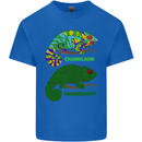 Chameleoff Chameleon Funny Off On Mens Cotton T-Shirt Tee Top Royal Blue