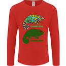 Chameleoff Chameleon Funny Off On Mens Long Sleeve T-Shirt Red