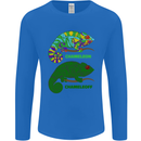 Chameleoff Chameleon Funny Off On Mens Long Sleeve T-Shirt Royal Blue