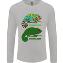 Chameleoff Chameleon Funny Off On Mens Long Sleeve T-Shirt Sports Grey