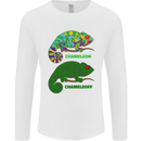 Chameleoff Chameleon Funny Off On Mens Long Sleeve T-Shirt White