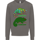 Chameleoff Chameleon Funny Off On Mens Sweatshirt Jumper Charcoal