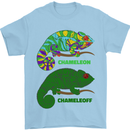 Chameleoff Chameleon Funny Off On Mens T-Shirt 100% Cotton Light Blue