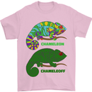Chameleoff Chameleon Funny Off On Mens T-Shirt 100% Cotton Light Pink