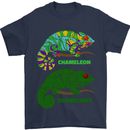 Chameleoff Chameleon Funny Off On Mens T-Shirt 100% Cotton Navy Blue