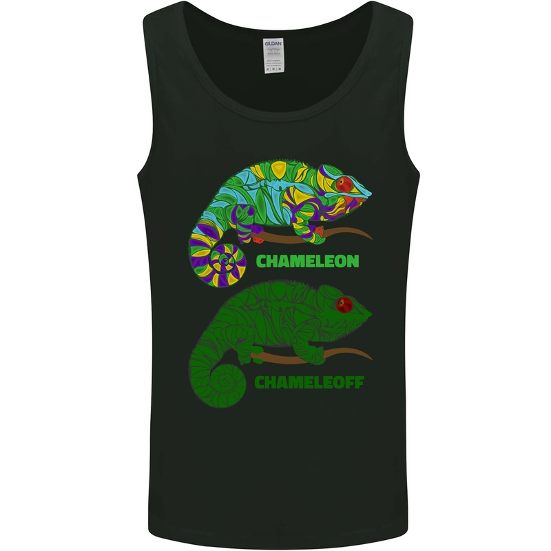 Chameleoff Chameleon Funny Off On Mens Vest Tank Top Black
