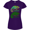 Chameleoff Chameleon Funny Off On Womens Petite Cut T-Shirt Purple
