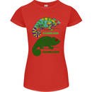 Chameleoff Chameleon Funny Off On Womens Petite Cut T-Shirt Red