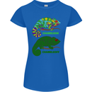 Chameleoff Chameleon Funny Off On Womens Petite Cut T-Shirt Royal Blue
