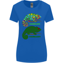 Chameleoff Chameleon Funny Off On Womens Wider Cut T-Shirt Royal Blue