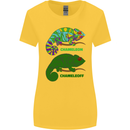 Chameleoff Chameleon Funny Off On Womens Wider Cut T-Shirt Yellow