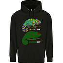 Chameleon Chameleoff Funny Off On Childrens Kids Hoodie Black