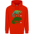 Chameleon Chameleoff Funny Off On Childrens Kids Hoodie Bright Red