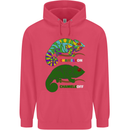 Chameleon Chameleoff Funny Off On Childrens Kids Hoodie Heliconia