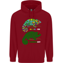 Chameleon Chameleoff Funny Off On Childrens Kids Hoodie Red