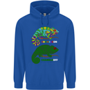 Chameleon Chameleoff Funny Off On Childrens Kids Hoodie Royal Blue