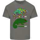 Chameleon Chameleoff Funny Off On Kids T-Shirt Childrens Charcoal