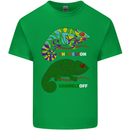 Chameleon Chameleoff Funny Off On Kids T-Shirt Childrens Irish Green