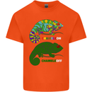 Chameleon Chameleoff Funny Off On Kids T-Shirt Childrens Orange