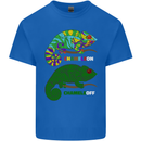 Chameleon Chameleoff Funny Off On Kids T-Shirt Childrens Royal Blue