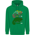 Chameleon Chameleoff Funny Off On Mens 80% Cotton Hoodie Irish Green