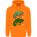 Chameleon Chameleoff Funny Off On Mens 80% Cotton Hoodie Orange