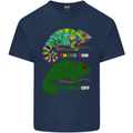 Chameleon Chameleoff Funny Off On Mens Cotton T-Shirt Tee Top Navy Blue