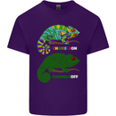 Chameleon Chameleoff Funny Off On Mens Cotton T-Shirt Tee Top Purple