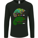 Chameleon Chameleoff Funny Off On Mens Long Sleeve T-Shirt Black