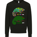 Chameleon Chameleoff Funny Off On Mens Sweatshirt Jumper Black