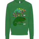 Chameleon Chameleoff Funny Off On Mens Sweatshirt Jumper Irish Green